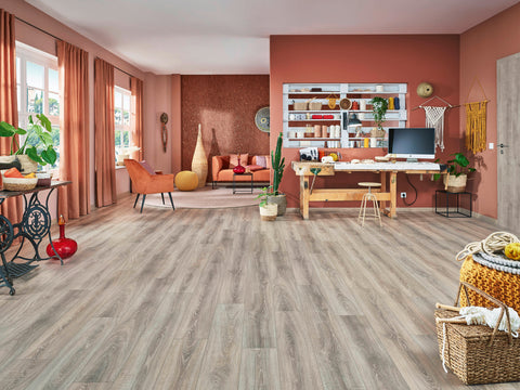 Joka MADISON CITY V4 431 NP NormalPlank Laminatboden mit „DUO-Connect+“-System 4804-Oak rift grey 1-Stab AS