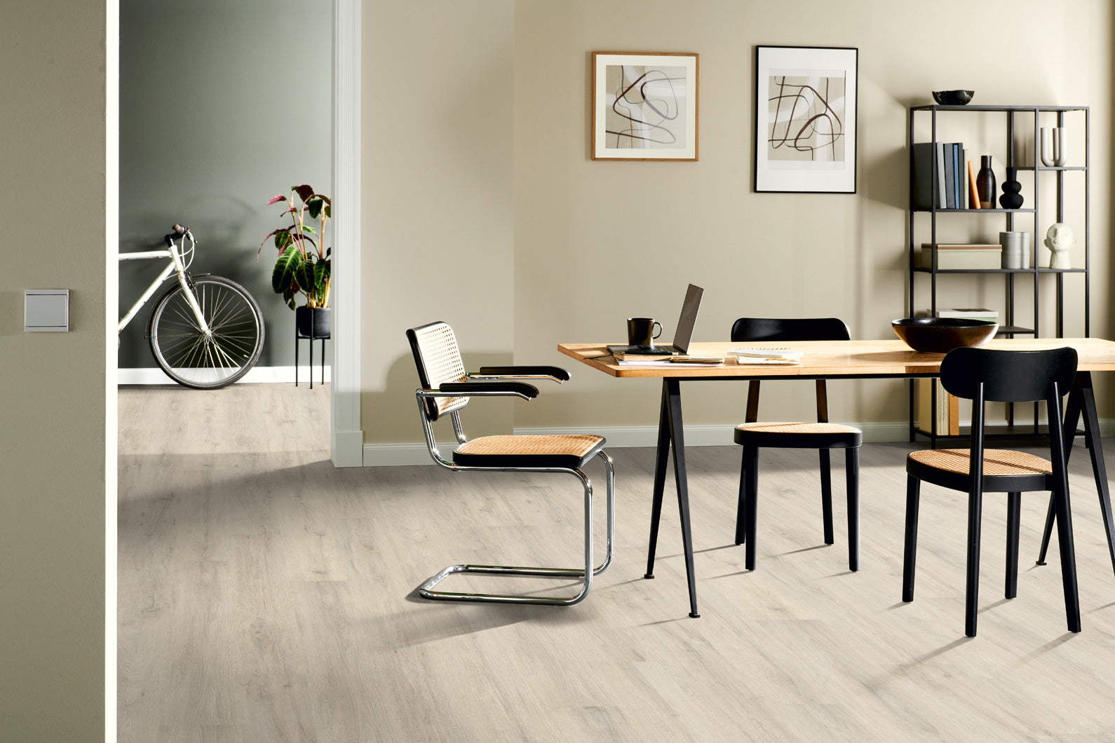 Joka MANHATTAN 332 NP NormalPlank Laminatboden mit „DUO-Connect+“-System 3803-Oak polarwhite 1-St. OS