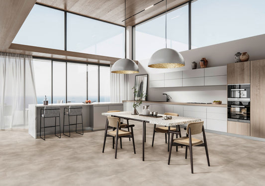 Repac Klebe-Vinyl Modern Concrete 20-03 MF99957 - Creme | inkl. weiße Sockelleiste