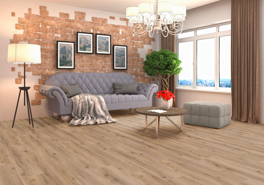 Repac Klick-Vinyl Fresh Oak Authentic 50-05 MF99893 - rustic 2020 | inkl. Trittschalldämmung & weißer Sockelleiste