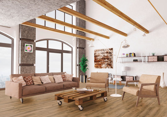 Repac Klick-Vinyl Fresh Oak Authentic 50-05 MF99894 - rustic 2030 | inkl. Trittschalldämmung & weißer Sockelleiste