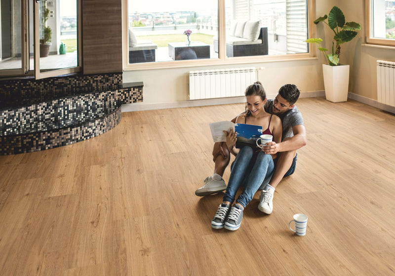 Repac Klick-Vinyl Legend Oak 50-03 MF99938 - eiche gebürstet | inkl. Trittschalldämmung & weißer Sockelleiste