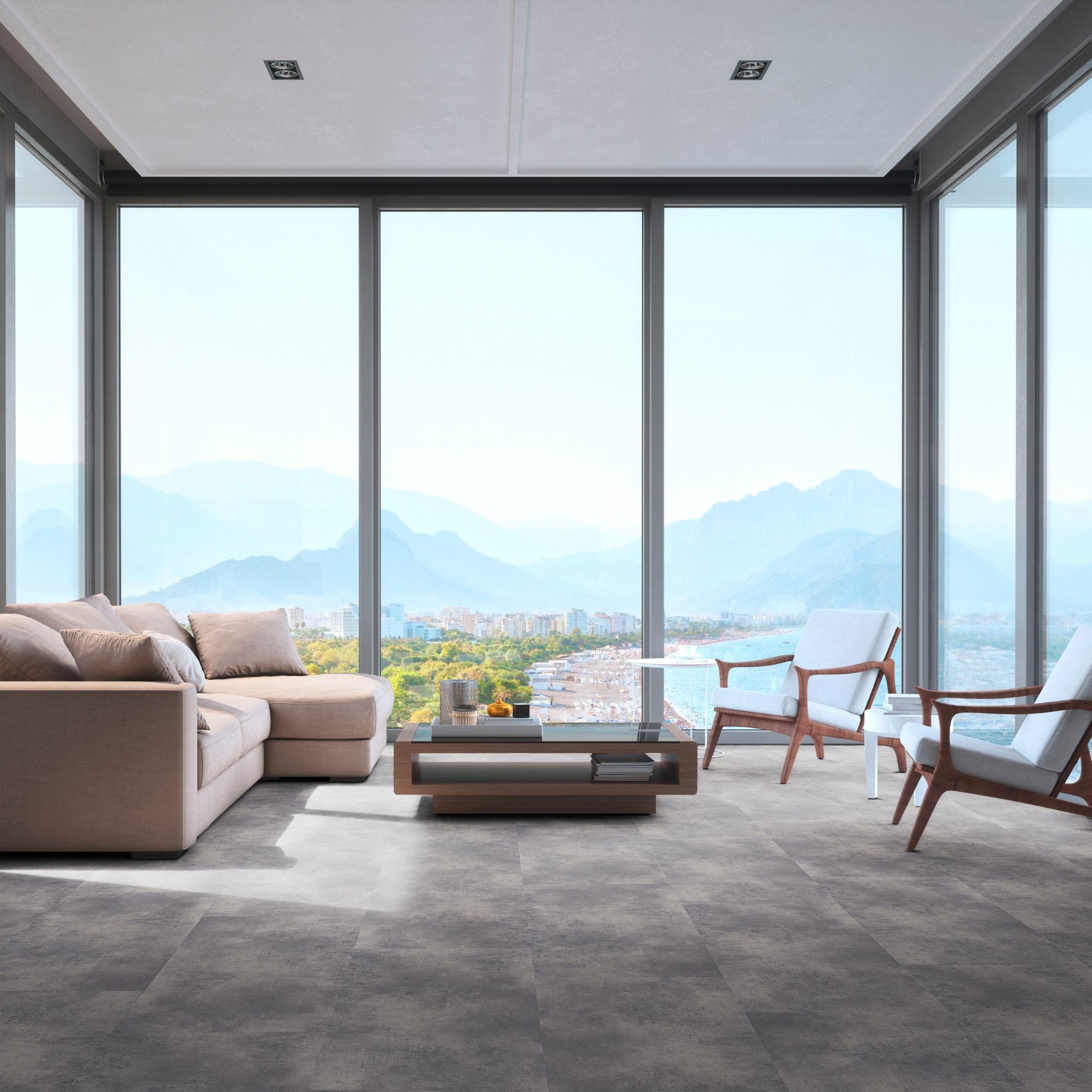 Repac Klick-Vinyl Nuance silent 50-03 MF99920 - Greyline | inkl. Trittschalldämmung & weiße Sockelleiste
