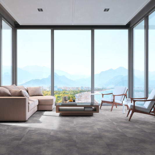 Repac Klick-Vinyl Nuance silent 50-03 MF99920 - Greyline | inkl. Trittschalldämmung & weiße Sockelleiste