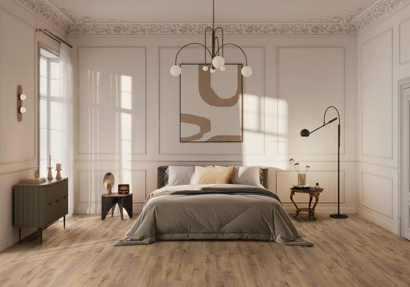 Repac Klick-Vinyl Prime Oak 65-05 MF100015 - natural 4020 | inkl. Trittschalldämmung & weiße Sockelleiste