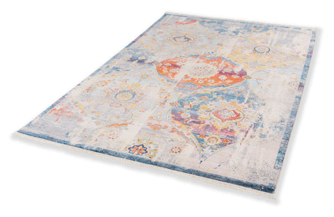 Schöner Wohnen Mystik 6305 Webteppich Orient Silber