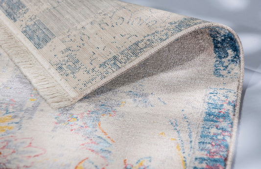 Schöner Wohnen Mystik 6305 Webteppich Orient Silber