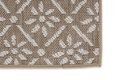 Schöner Wohnen Parkland 6351 Outdoorteppich Blumen Beige