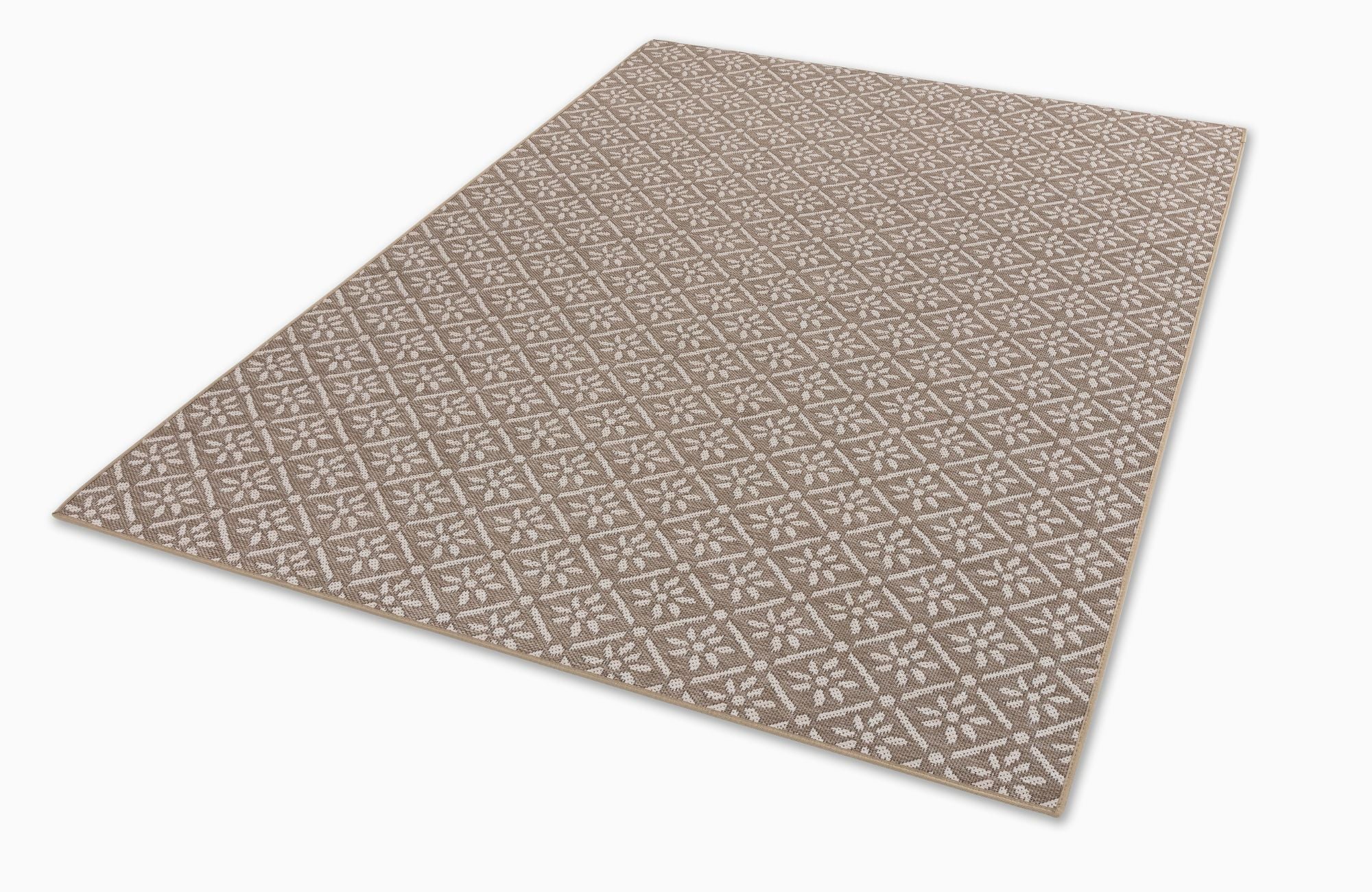 Schöner Wohnen Parkland 6351 Outdoorteppich Blumen Beige