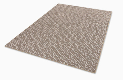 Schöner Wohnen Parkland 6351 Outdoorteppich Blumen Beige