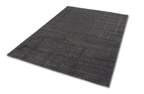 Schöner Wohnen Pure Design 6317 Webteppich Grafisch Anthrazit