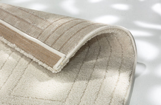 Schöner Wohnen Pure Design 6317 Webteppich Grafisch Creme