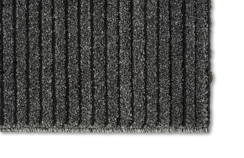 Schöner Wohnen Pure Design 6317 Webteppich Streifen Anthrazit