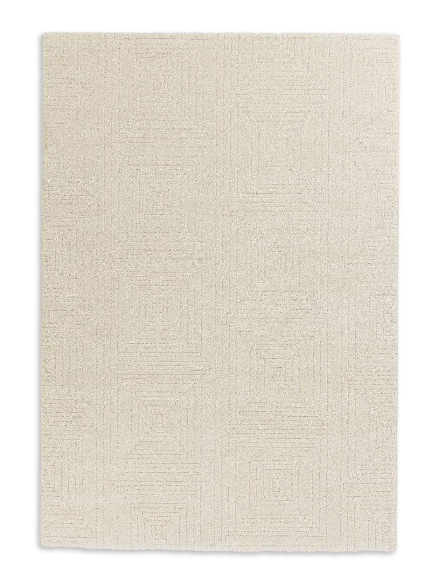 Schöner Wohnen Pure Design 6317 Webteppich Streifen/Raum Creme