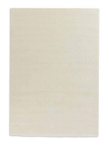 Schöner Wohnen Pure Design 6317 Webteppich Streifen/Raum Creme