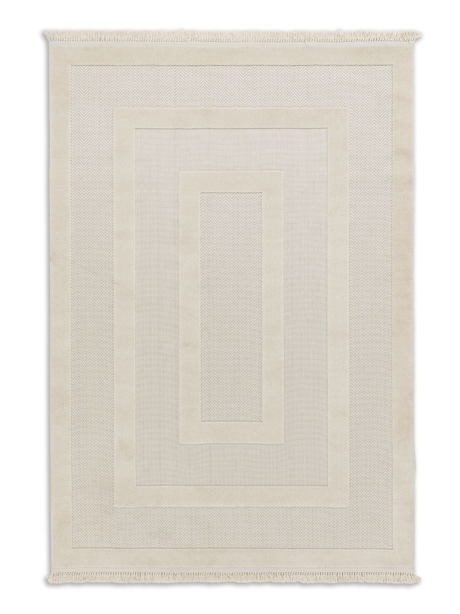 Schöner Wohnen Summer 6352 Outdoorteppich Bordüre Creme