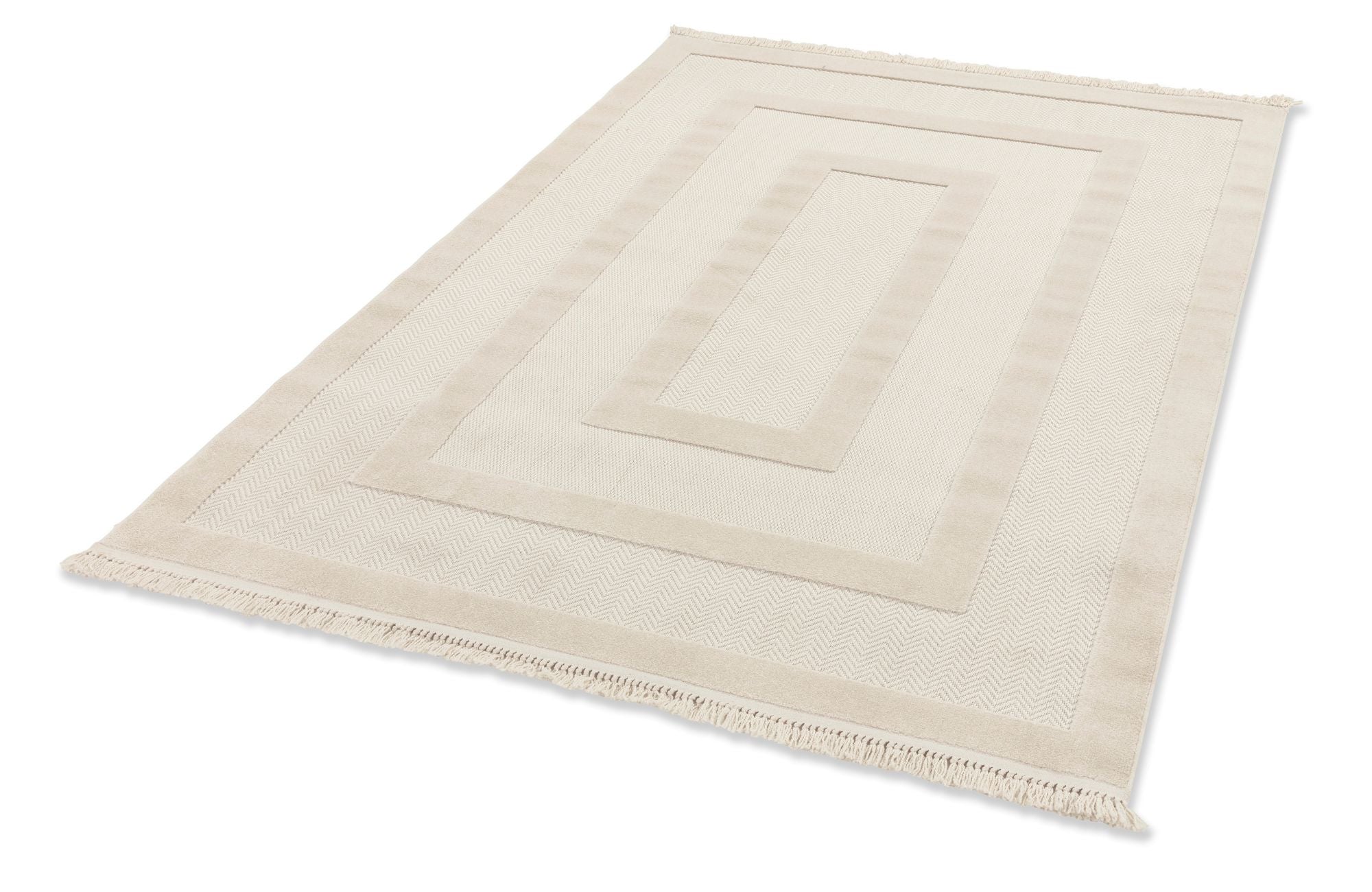 Schöner Wohnen Summer 6352 Outdoorteppich Bordüre Creme