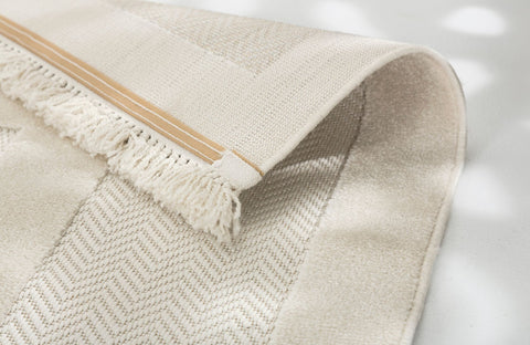 Schöner Wohnen Summer 6352 Outdoorteppich Bordüre Creme