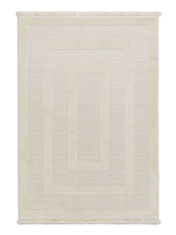 Schöner Wohnen Summer 6352 Outdoorteppich Bordüre Creme