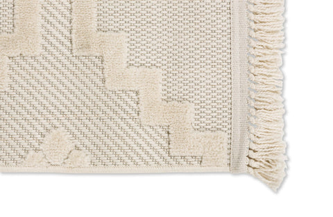 Schöner Wohnen Summer 6352 Outdoorteppich Quadrate Creme