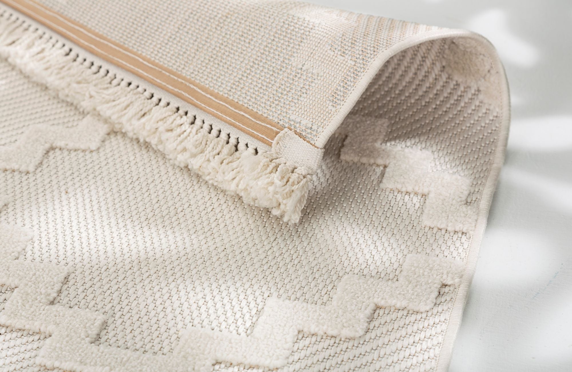 Schöner Wohnen Summer 6352 Outdoorteppich Quadrate Creme