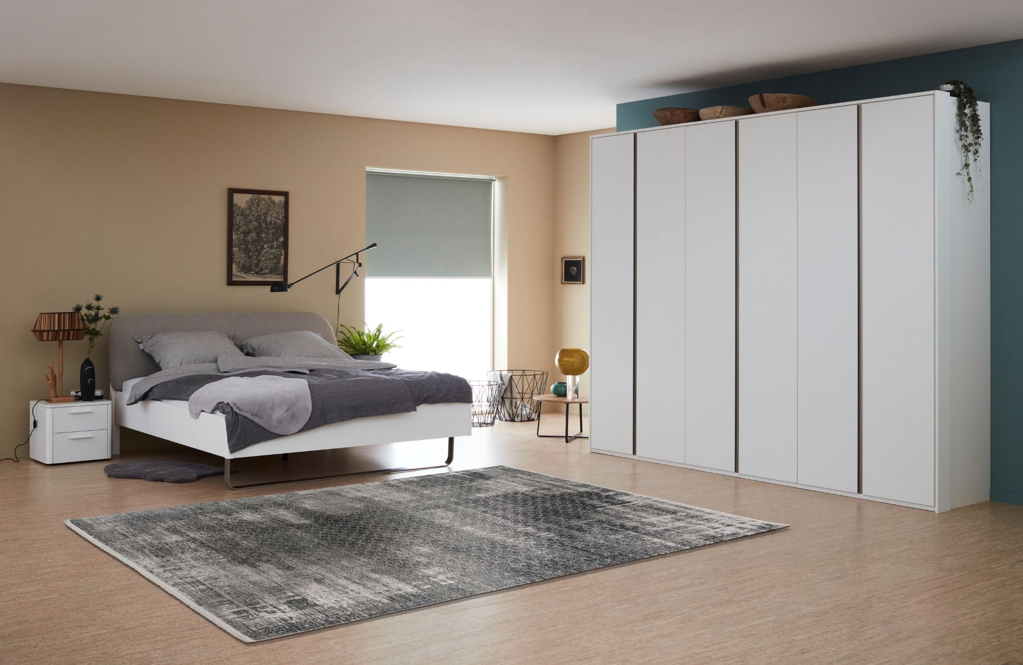 Schöner Wohnen Vision 6103 Webteppich Blümchen Anthrazit