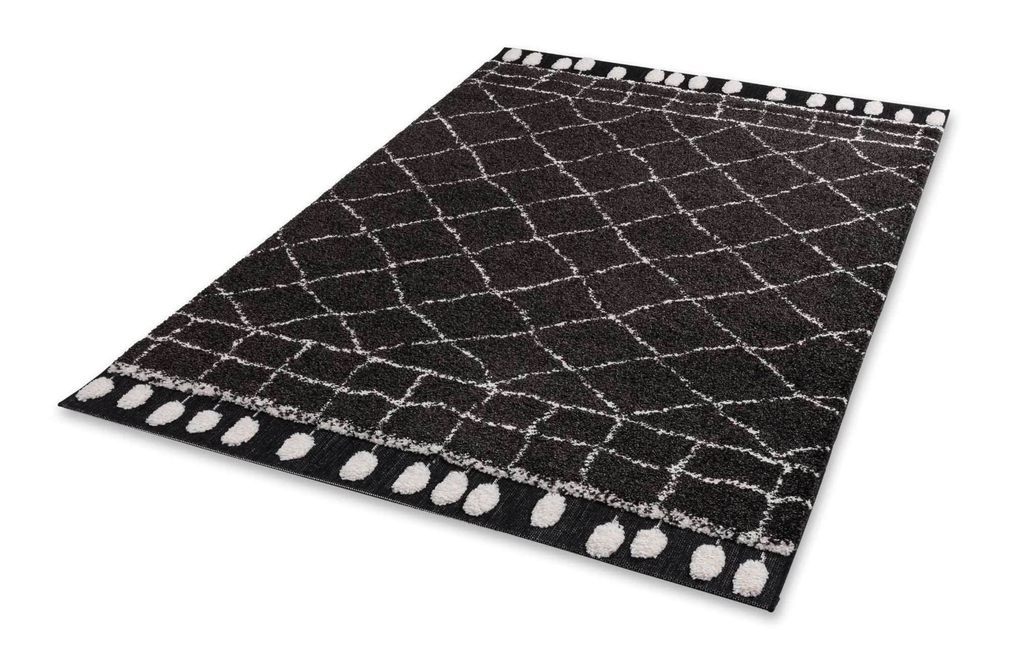 Schöner Wohnen Winsome 6318 41 Teppich Schwarz Raute