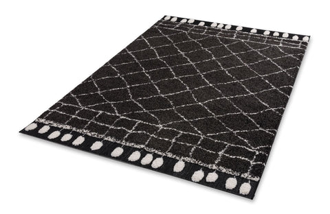 Schöner Wohnen Winsome 6318 41 Teppich Schwarz Raute