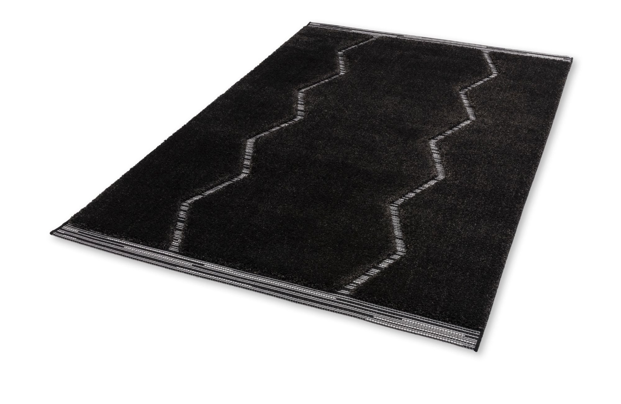 Schöner Wohnen Winsome 6318 Teppich Schwarz Streifen