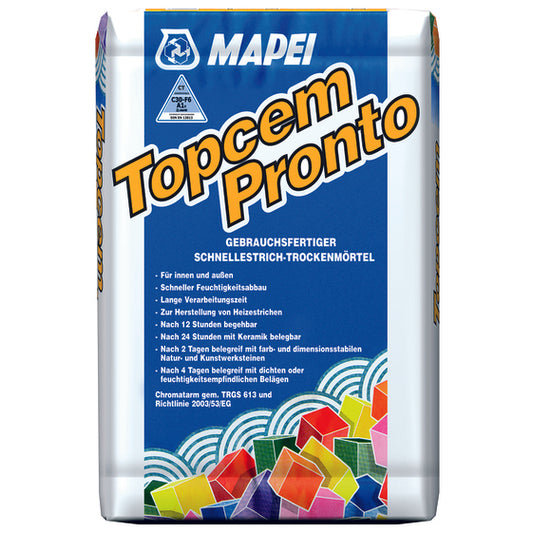 Mapei Topcem Pronto Werktrockenmörtel für Innen + Außen Sack a 25 kg