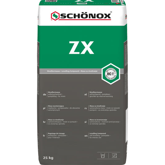 Schönox ZX zementäre Objektspachtelmasse bis 10mm Geb. a 25 Kg