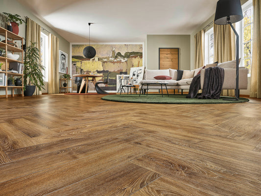 Joka HUDSON BAY 632 HB HerringBone Laminatboden m.PRO-Conn.AquaPure+-System 7005-Oak tradition       V4 SP