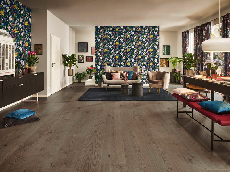 Joka Ativo 500 XXL Naturholzboden Landhausdiele mit PRO-Connect-System 5G | AE582 Oak havanna grey VILLA ÖL