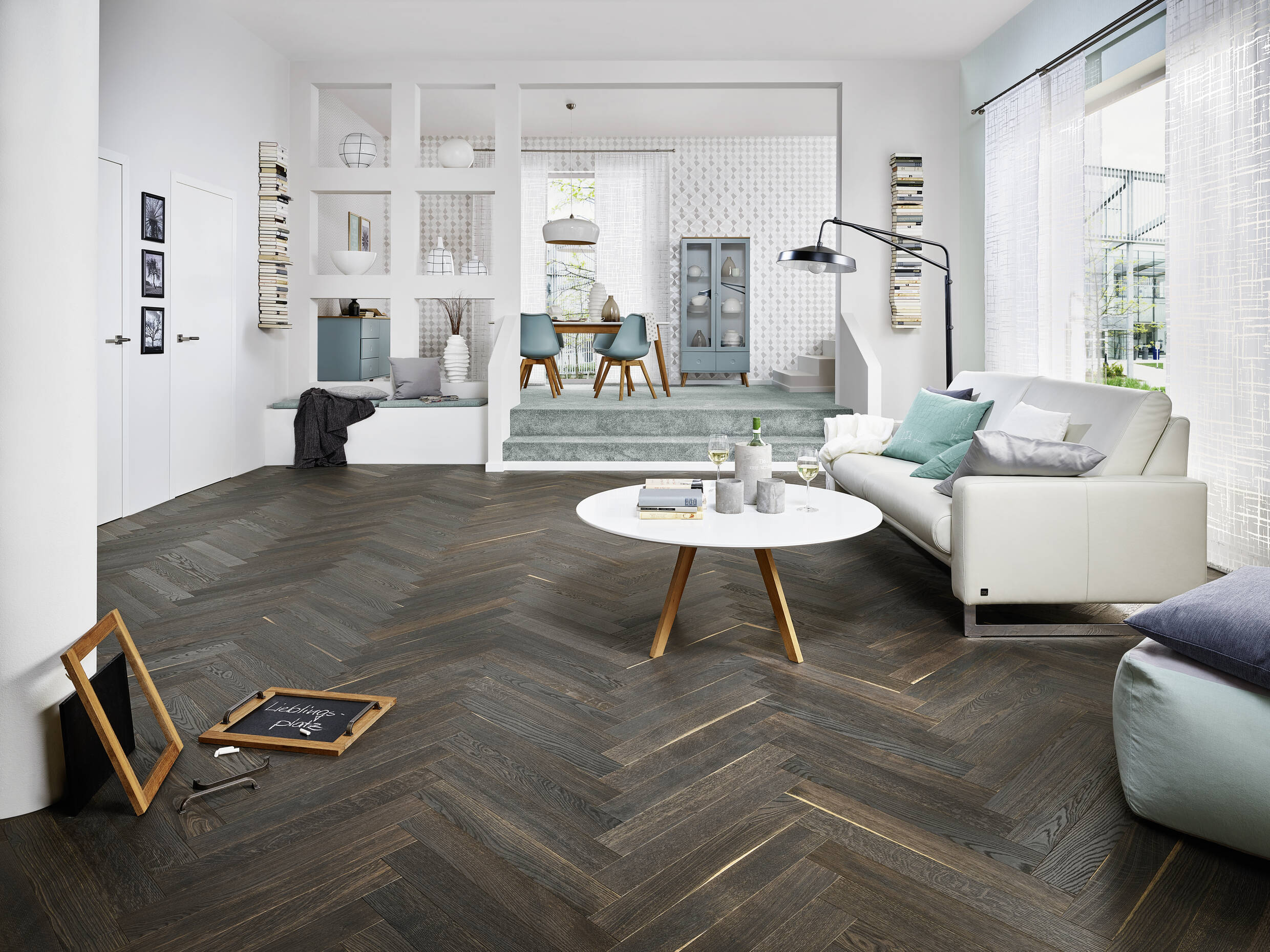 Joka 140 LOFT VARIO STAB / DS 4.0 mm Fertigparkett 2-S mit Nut&Feder-System VR109 Räucherei.nero VILLA V4VP