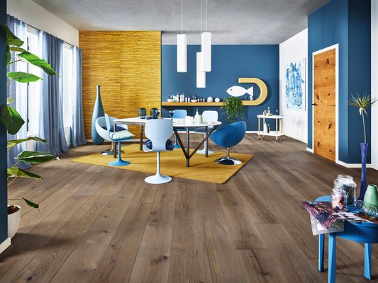 Joka CALGARY 545LDX /DS 4.5 mm Fertigparkett 3-S mit Nut&Feder-System E7464 Eiche denim bar.VILLA ÖL