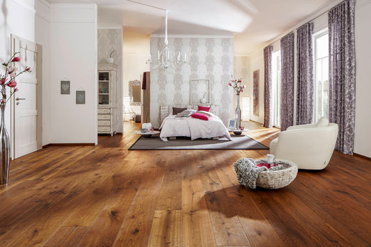 Joka CALGARY 545LDX /DS 4.5 mm Fertigparkett 3-S mit Nut&Feder-System E7465 Eiche honey bar.VILLA ÖL