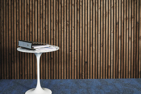 Joka Paro Akustikpaneele PAS360 Eiche Rustikal - Schwarzes Vlies - geölt  Echtholzpaneel 2790x600mm
