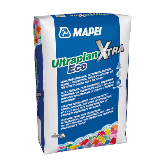 Mapei Ultraplan Eco Xtra Bodenspachtelmasse selbstverlaufend, sehr emissionsarm Sack a 25 Kg